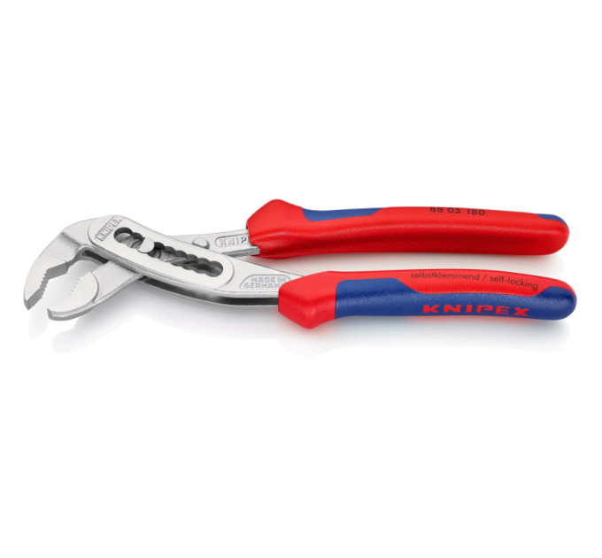 Клещи сантехнические переставные силовые, Ø42мм Aligator KNIPEX 88 05 180, хромированные