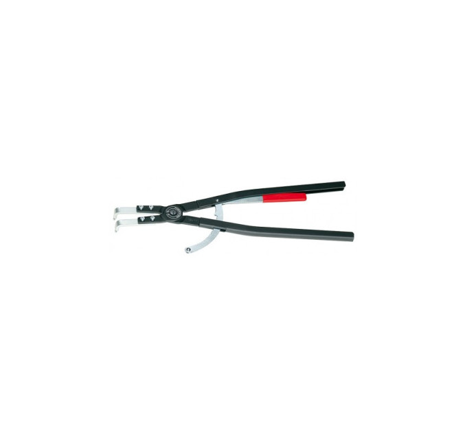 Щипцы для стопорных колец загнутые Ø252-400, 600мм KNIPEX 44 20 J61,(Ø4,5мм)с сменными наконечниками