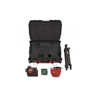 Нивелир лазерный аккумуляторный 3D MILWAUKEE, M12 3PLSKIT-401P (ЗУ+1акк.Х4Ач+оборудование+PACKOUT)