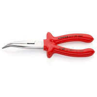 Круглогубцы плоские с режущими кромками, угол 40 °, Ø3,2мм, 200мм KNIPEX 26 27 200, хромированные