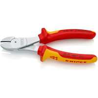 Кусачки боковые (бокорезы) особой мощности, Ø3,8мм, 180мм VDE KNIPEX 74 06 180 SB, хромированные