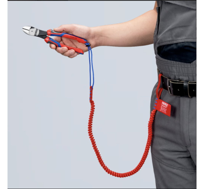 Кусачки боковые (бокорезы) особой мощности, Ø4,2мм, 200мм KNIPEX 74 02 200 T, с страховкой, фосфат