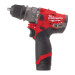 Дриль-шуруповерт акумуляторна безщіткова ударна MILWAUKEE M12 FPDX-0 (37Нм) (каркас+HDкейс)