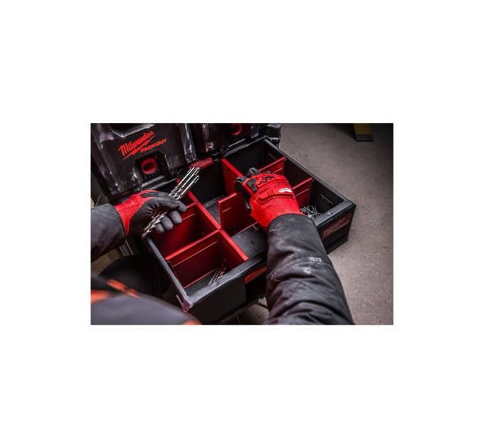 Ящик для инструмента с 2-мя выдвижными отсеками PACKOUT MILWAUKEE DRAWER BOX (560x410х363мм)