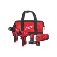 Набор из 2х инструментов аккумуляторных MILWAUKEE M12BLPP2B-422B (M12 BLPDRC, BLIDRC) Набор из 2х инструментов аккумуляторных MILWAUKEE M12BLPP2B-422B (M12 BLPDRC, BLIDRC)