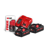 Энергокомплект MILWAUKEE M18 HNRG-302 (ЗУ M12-18FC+2акк.Х3А HВ3)+ подарок аккумулятор M12 B2