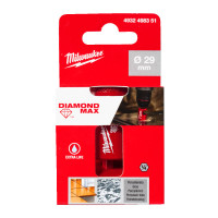 Коронка алмазная Diamond Plus/Max MILWAUKEE, Ø29,0мм (1/4'' Hex) (сверление с водой)
