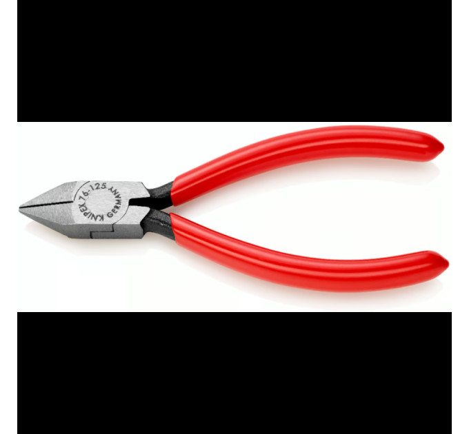 Кусачки боковые (бокорезы) для электроники, Ø2,0мм, 130мм KNIPEX 77 01 130 EAN, полированные