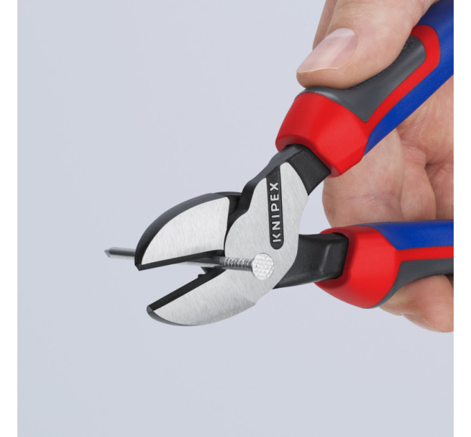 Кусачки боковые (бокорезы) особой мощности, Ø4,2мм, 200мм KNIPEX 74 02 200 SB, фосфатированные