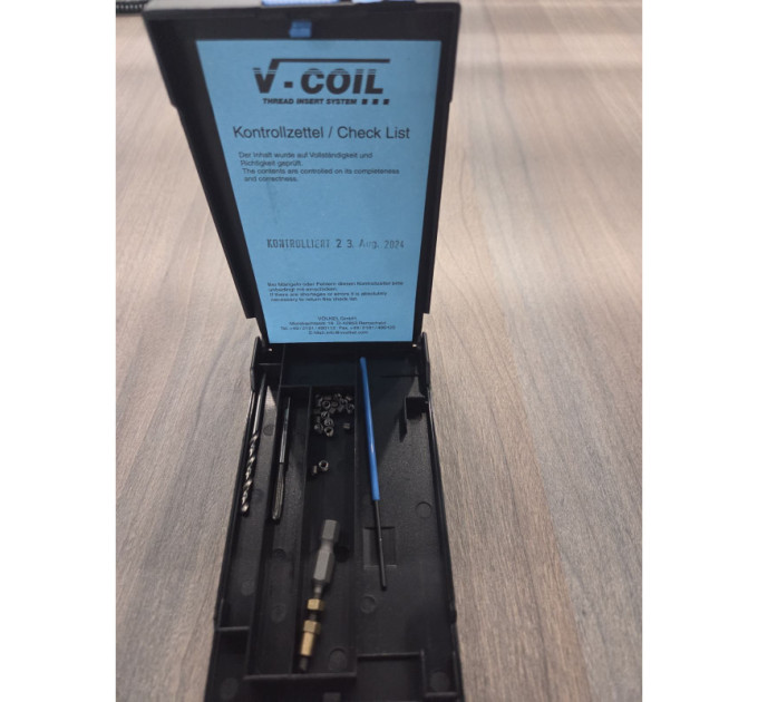 Набор для ремонта резьбы M 3x0,5 V-COIL 04070