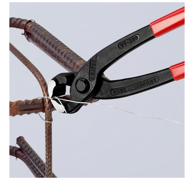 Клещи арматурные Ø2,8мм KNIPEX 99 01 280, (25мм), фосфатированные