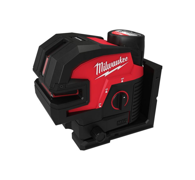 Нивелир 4х точечный лазерный аккумуляторный MILWAUKEE M12 CLL4P-301C (зелёный луч) (ЗУ+1Х3Ач+кейс)