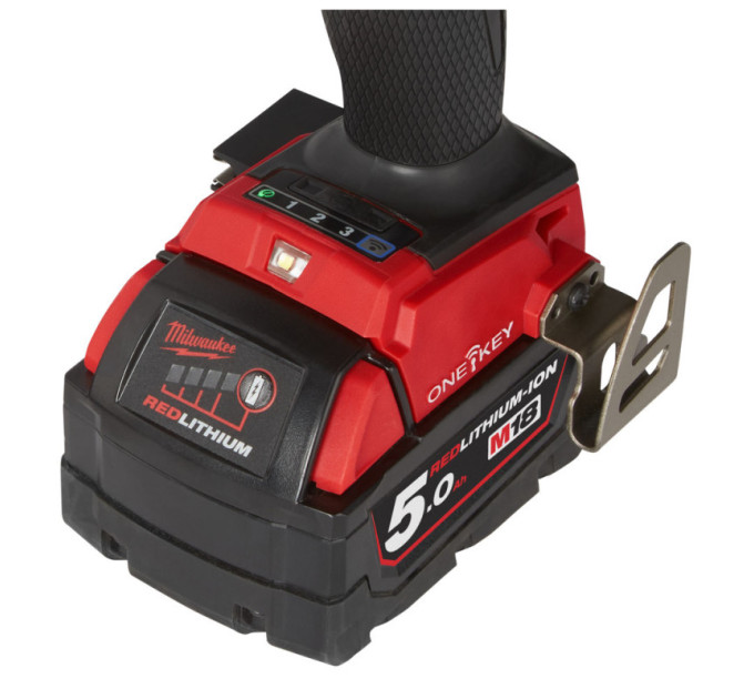 Дрель-шуруповёрт аккумуляторная бесщёточная ударная MILWAUKEE M18 ONEPD2-0X (135Нм) (каркас+HDкейс)