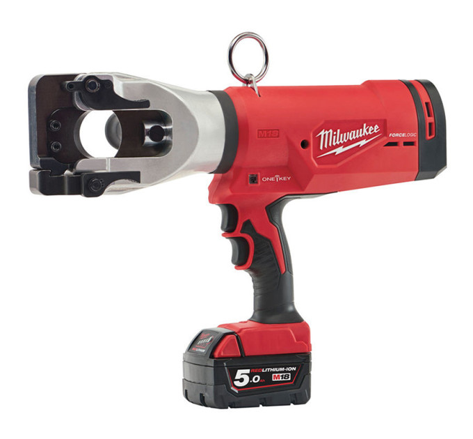 Кабелерез гидравлический аккумуляторный MILWAUKEE M18 HCC45-522C ONE-KEY (ЗУ+2акк.Х5Ач+кейс)