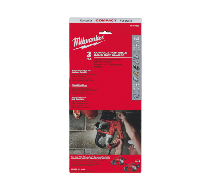 Полотно для ленточных пил MILWAUKEE, 898,52х1,8мм, (5-8мм), (3шт)