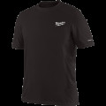Футболка MILWAUKEE, WWSS дихаюча з коротким рукавом, чорна, (розмір XXL)