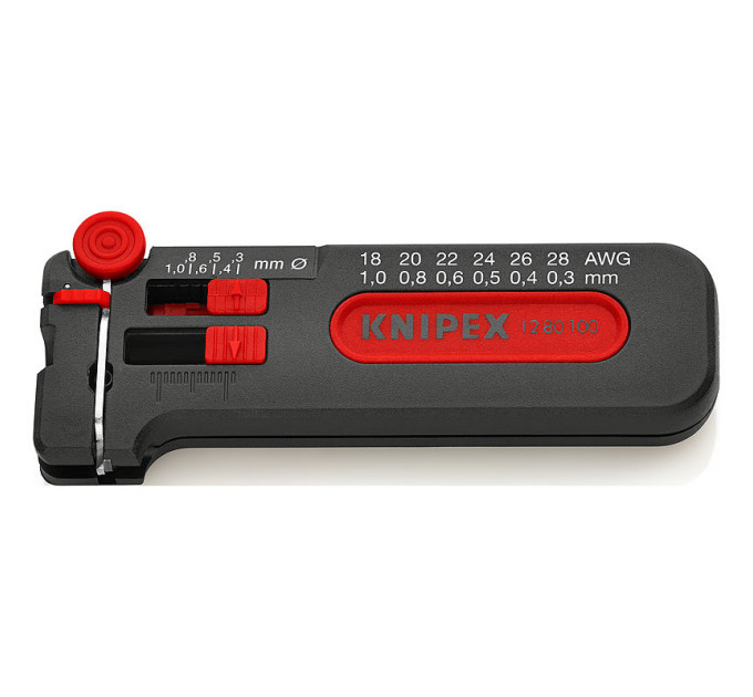 Съемник изоляции Mini, Ø0,3-1,0мм 100мм KNIPEX 12 80 100 SB