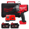 Гайковерт аккумуляторный бесщеточный MILWAUKEE 1/2'' (1491Нм) M18 FHIW2P12-502X,с пином(ЗУ+2Х5+кейс)