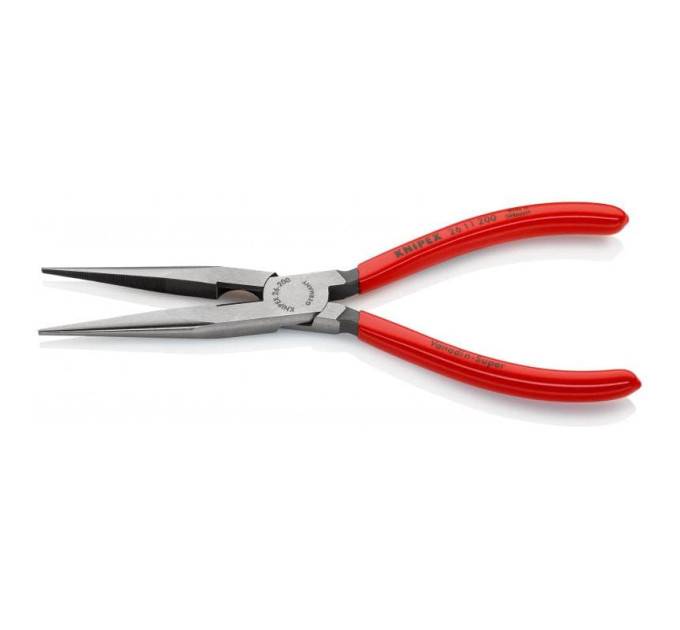 Круглогубцы плоские с режущими кромками Ø3,2мм, 200мм KNIPEX 26 11 200, фосфатированные