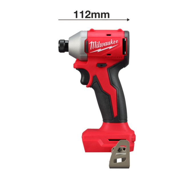Шуруповерт ударний акумуляторний безщітковий MILWAUKEE (190Нм) M18 BLIDRC-0 (каркас)