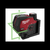 Нивелир линейно-точечный аккумуляторный MILWAUKEE M12 CLLP-301C (зелёный луч)