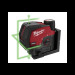 Нивелир линейно-точечный аккумуляторный MILWAUKEE M12 CLLP-301C (зелёный луч)