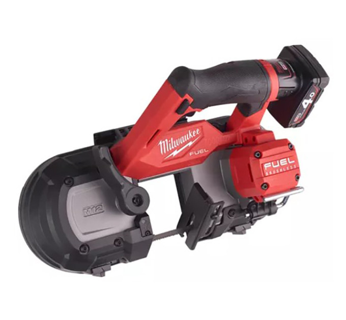 Пила ленточная аккумуляторная бесщёточная MILWAUKEE M12 FBS64-402C (ЗУ+2акк.Х4Ач+кейс)