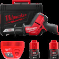 Пила сабельная аккумуляторная бесщеточная MILWAUKEE M12 CHZ-202C (ЗУ+2акк.Х2Ач+кейс)
