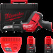 Пила сабельная аккумуляторная бесщеточная MILWAUKEE M12 CHZ-202C (ЗУ+2акк.Х2Ач+кейс)