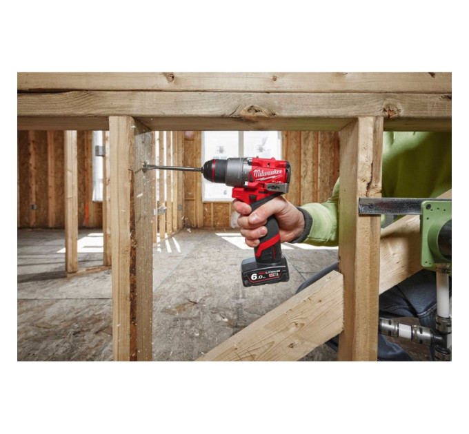Дриль-шуруповерт акумуляторна безщіткова ударна MILWAUKEE M12 FPD2-602X (45 Нм)(ЗУ+2Х6Ач+HDкейс)