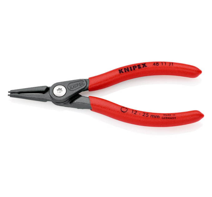 Щипцы прецизионные для внутренних стопорных колец прямые, Ø12-25мм KNIPEX 48 11 J1, Ø1.3мм
