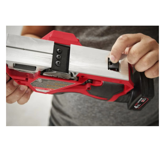 Рубанок аккумуляторный бесщёточный MILWAUKEE M12 BLP-402X (ЗУ+2акк.Х4Ач+HDкейс)