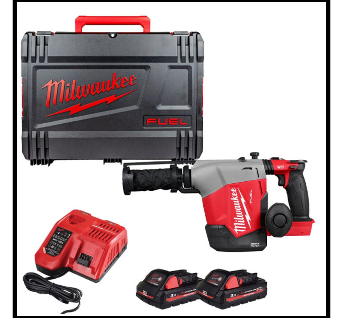 Перфоратор аккумуляторный бесщёточный SDS-PLUS MILWAUKEE M18 FHAFOH16-302X (2,3 Дж)(ЗУ+2Х3Ач+HDкейс)