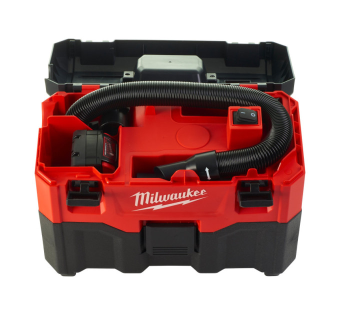 Пылесос аккумуляторный MILWAUKEE M18 VC2-0 (каркас) для воды и сухого мусора