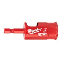 Коронка алмазная Diamond Plus/Max MILWAUKEE, Ø22,0мм (1/4'' Hex) (сверление с водой)