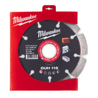 Диск алмазный MILWAUKEE DUH 115, Ø115мм (железобетон, кирпич) Диск алмазный MILWAUKEE DUH 115, Ø115мм (железобетон, кирпич)