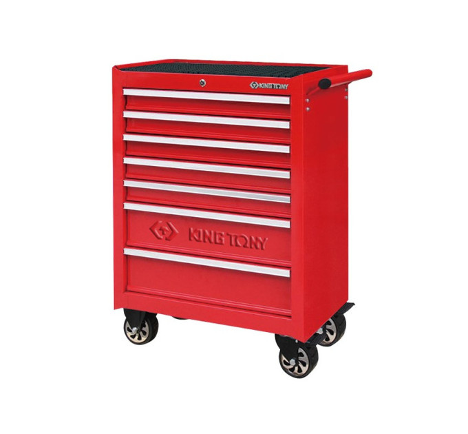 Тумба инструментальная 7 полочная красная (акция)