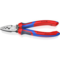 Инструмент для обжима контактных гильз 0,25-16,0мм², 180мм KNIPEX 97 72 180, фосфатированный