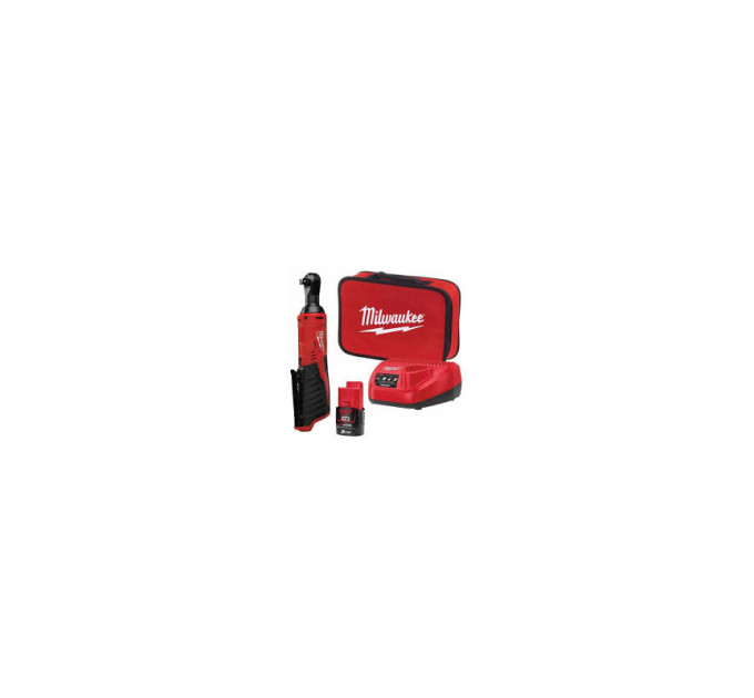 Трещётка аккумуляторная бесщёточная MILWAUKEE 3/8" (47 Нм) M12 IR-201B (ЗУ+1акк.Х2Ач+сумка)
