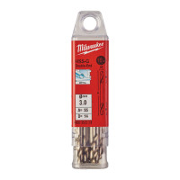 Свердло по металу HSS-G MILWAUKEE, DIN 1412 C, Ø3,0х46х11мм, двухстороннее, (10шт)