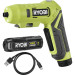 Отвертка аккумуляторная RYOBI USB Lithium RSDP4-120G 4В (1х2Ач) 5Нм, 200об/хв