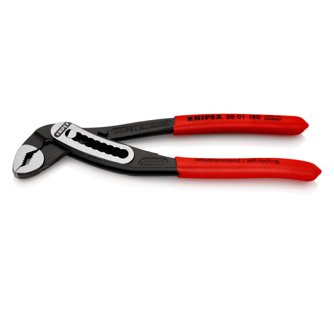 Клещи сантехнические переставные силовые, Ø42мм Aligator KNIPEX 88 01 180 SB, фосфатированные