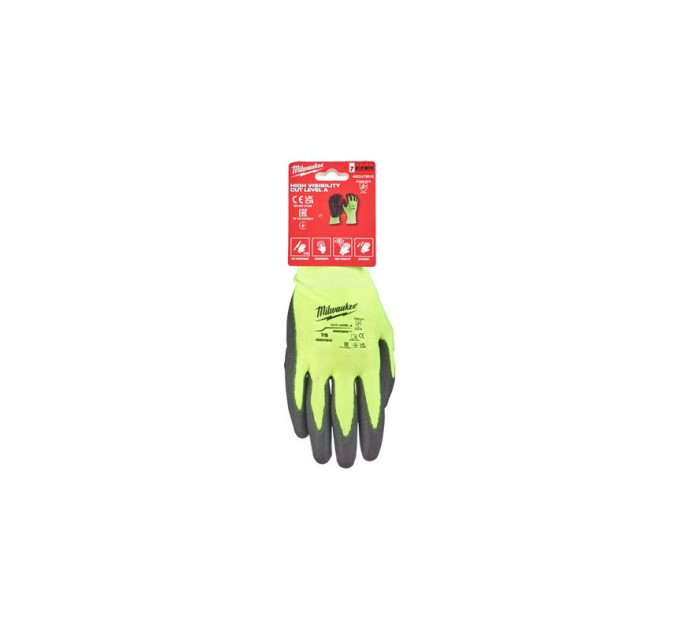 Рукавички Hi-Vis з рівнем опору порізам 1 розмір XL/10 - (Багатоштучна упаковка - 12 пар)