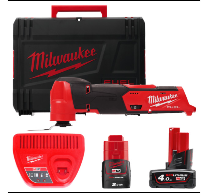Инструмент многофункциональный аккумуляторный бесщёточный MILWAUKEE M12 FMT-422X (ЗУ+2ак.+HDкейс)
