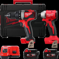Набір з 2х інструментів безщіткових акумуляторних MILWAUKEE M18 BLPP2B3-502X Набір з 2х інструментів безщіткових акумуляторних MILWAUKEE M18 BLPP2B3-502X
