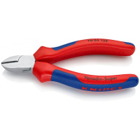 Кусачки боковые (бокорезы), Ø3,0мм, 125мм KNIPEX 70 05 125, хромированные