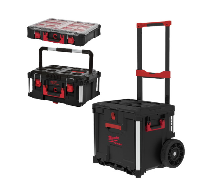 Набор ящиков для инструмента MILWAUKEE PACKOUT, набор №5 (4932498651 / 4932464079 / 4932464082)