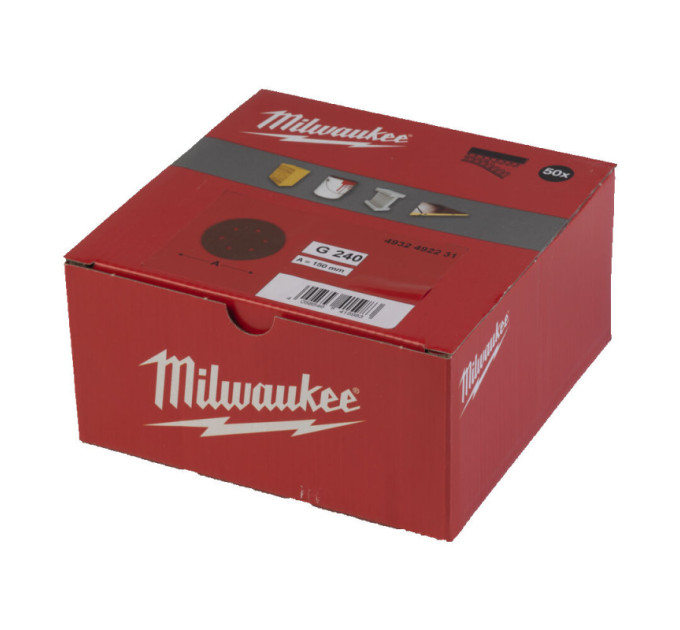 Шліфувальне коло MILWAUKEE Ø150/6 HL, зерно 240, (50шт)
