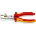 Клещи для удаления изоляции, с функцией резания кабеля, VDE StriX KNIPEX 13 66 180, хромированные