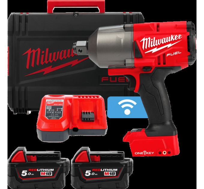 Гайковерт аккумуляторный бесщёточный MILWAUKEE 3/4" (2034Нм) M18 ONEFHIWF34-502X, с кольцом